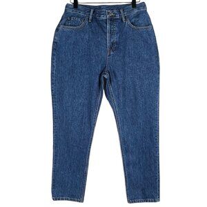 NWOT Everlane The Rigid Way-High Jeans in Indigo 100% Organic Cotton Size 28 R